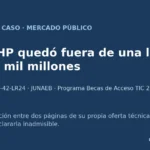 Caso JUNAEB 85-42-LR24: por qué HP quedó fuera de $33 mil millones y qué habría hecho Mercado Fácil para que adjudicara